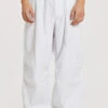 White Parachute Cargo Pants