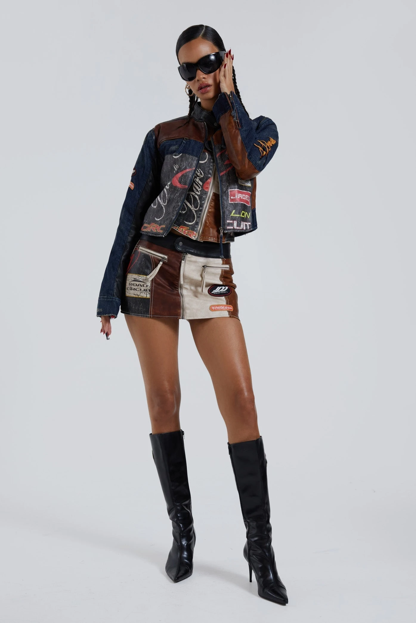 Jaded London Daytona Zip Off Sleeve Moto Jacket - Image 6