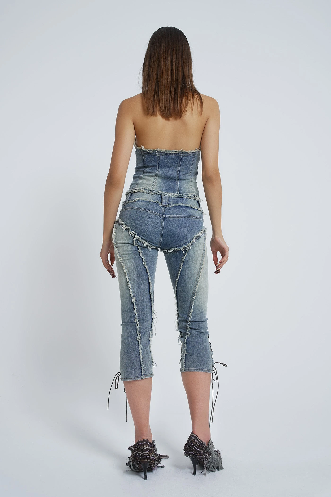 Jaded London Get Riding 5 In 1 Detachable Denim Jumpsuit - Image 5