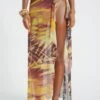 Aphrodite Wrap Around Mesh Maxi Skirt
