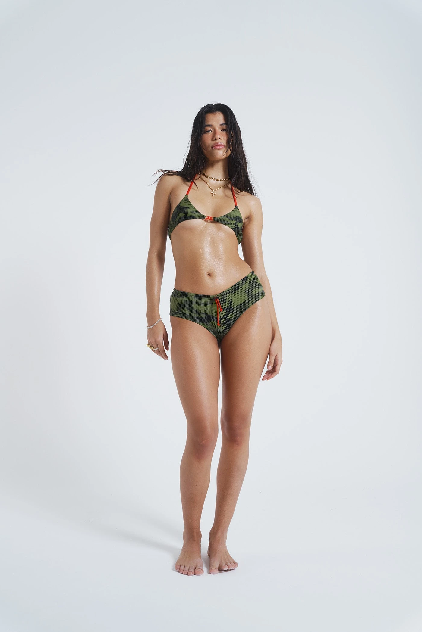 Jaded London Astro Camo Micro Triangle Bikini Top - Image 3