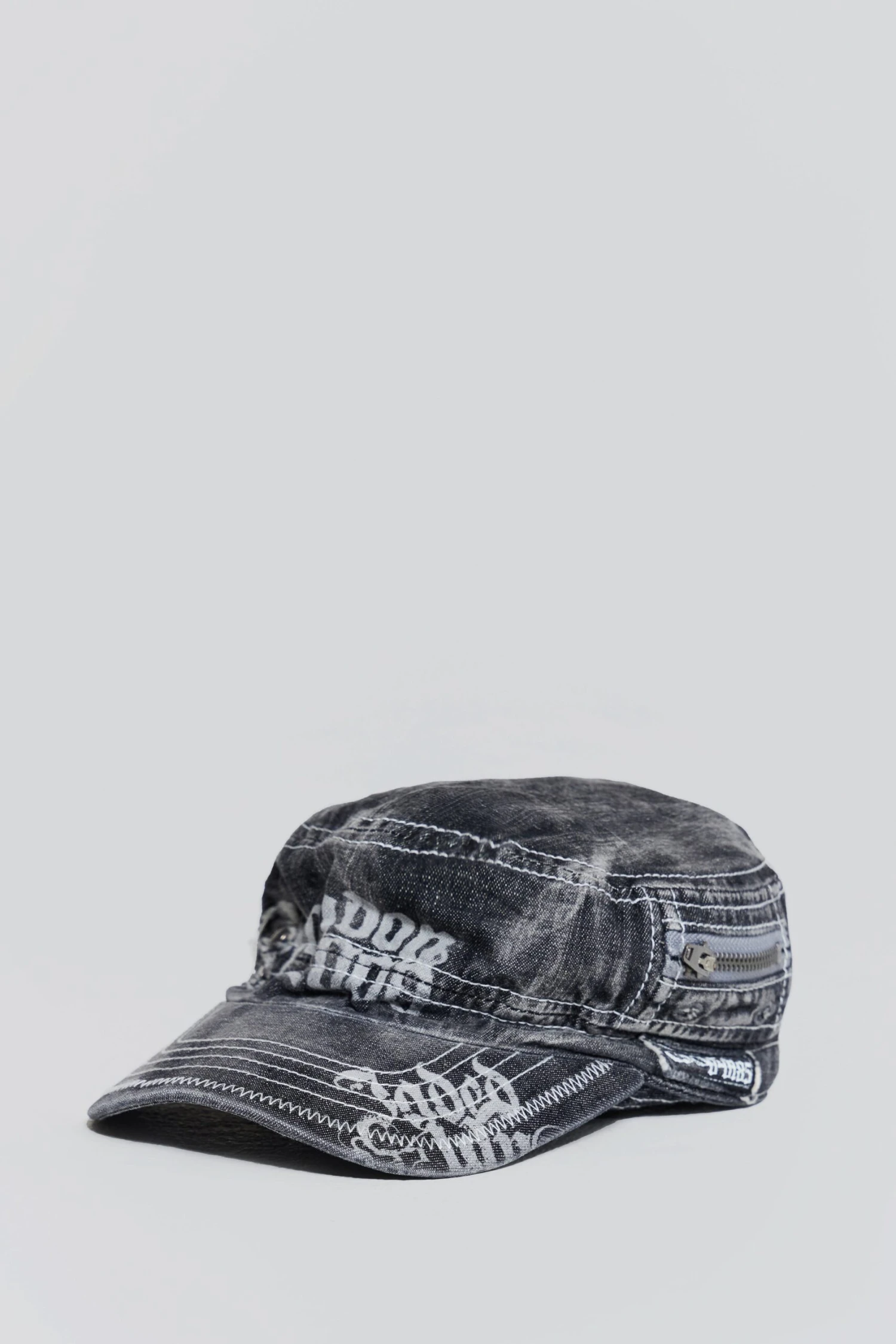 Grey Denim Collide Hat