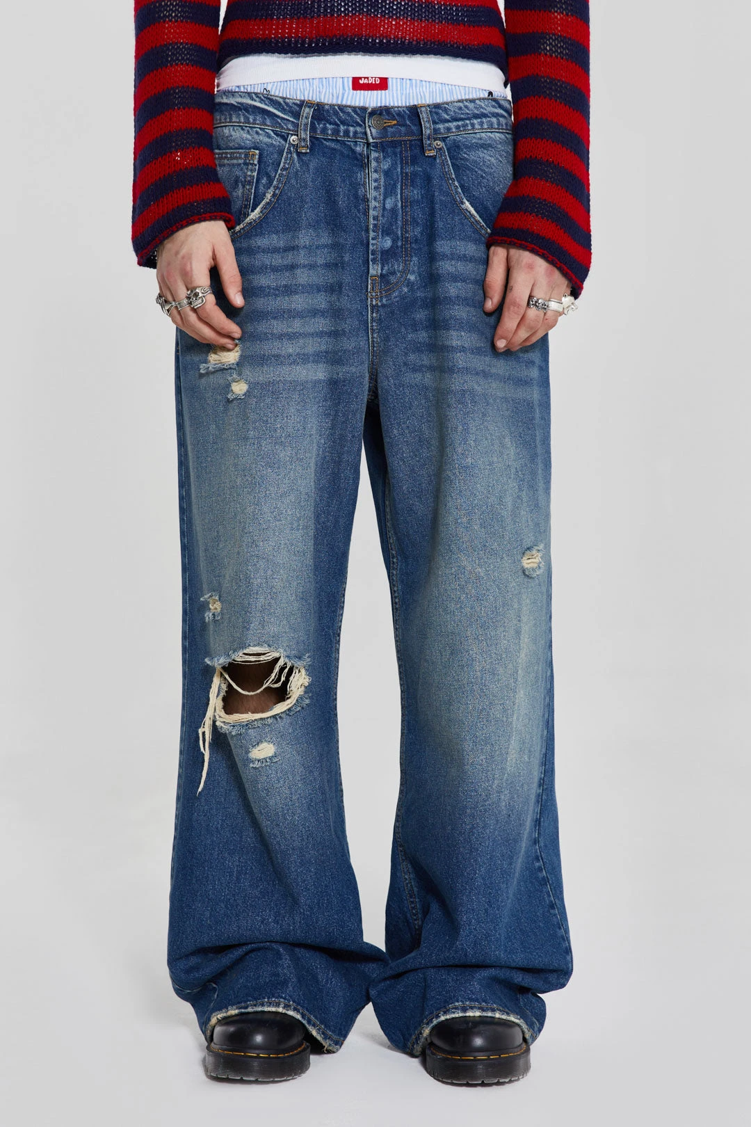 Vintage Blue Colossus Flare Jeans