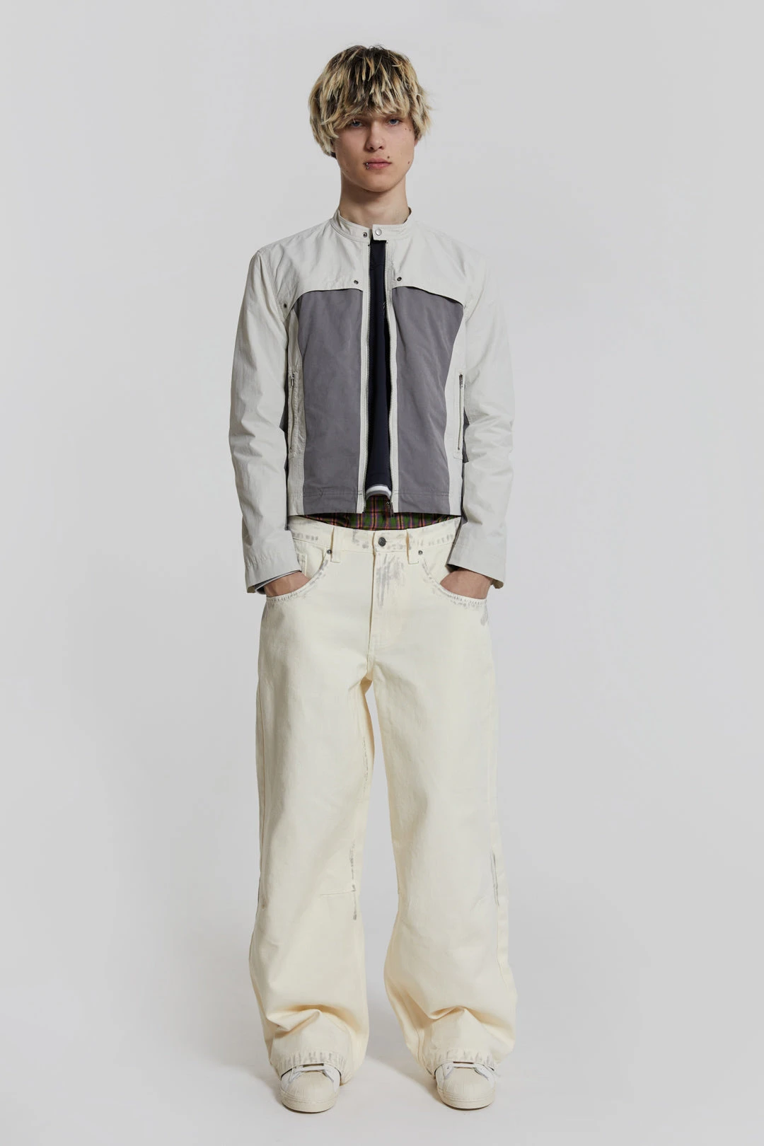 Dirty White Colossus Baggy Jeans - Image 2