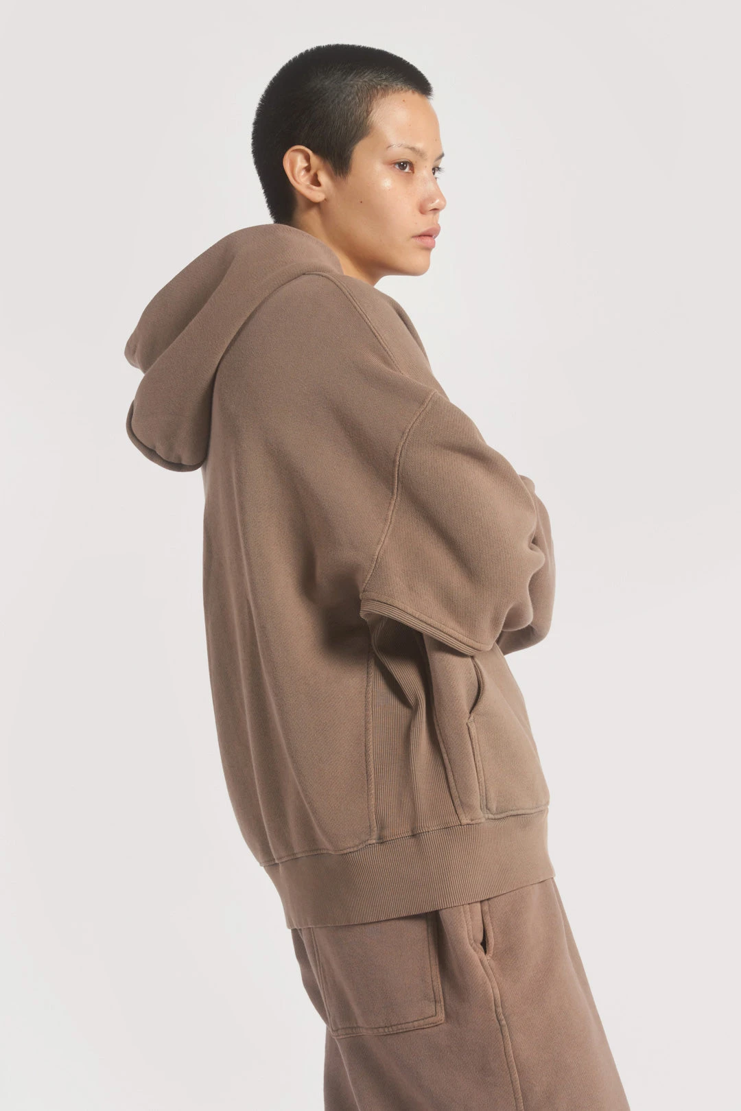 NTRLS Clay Oversized Zip Through Hoodie - Image 7