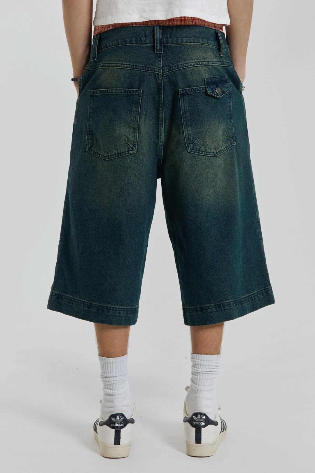Axle Sandblast Denim Jorts - Image 3