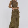 Jaded London Madison 2 In 1 Cargo Maxi Skirt