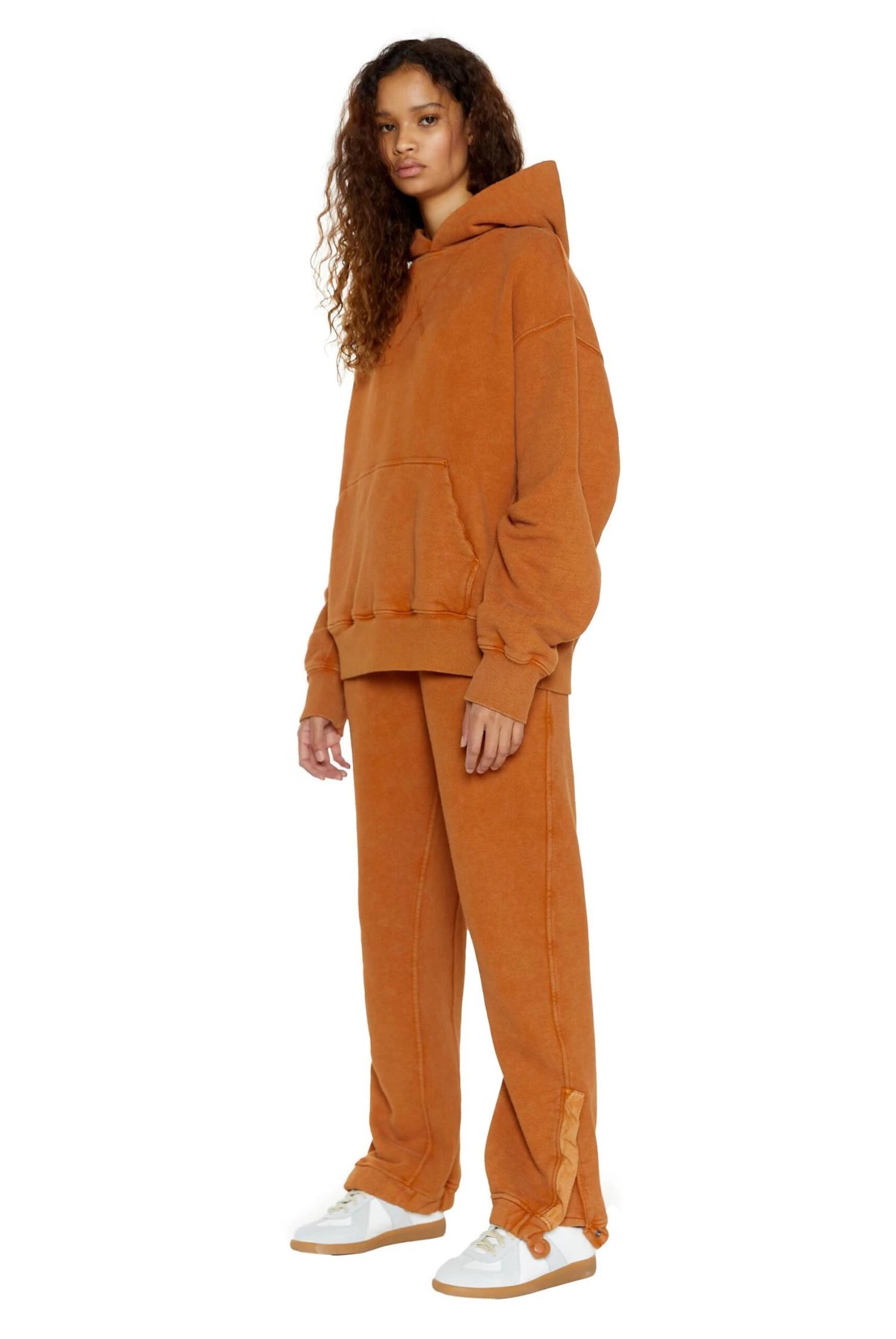 Jaded London NTRLS Rust Orange Cuffed Joggers - Image 3