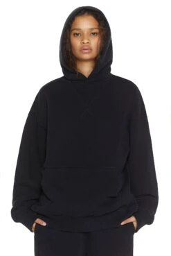 Jaded London NTRLS Dust Black Oversized Hoodie