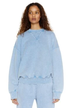 Jaded London NTRLS Powder Blue Crew Neck Sweatshirt