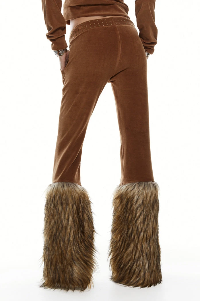 Jaded London Tia Faux Fur Track Pants - Image 2