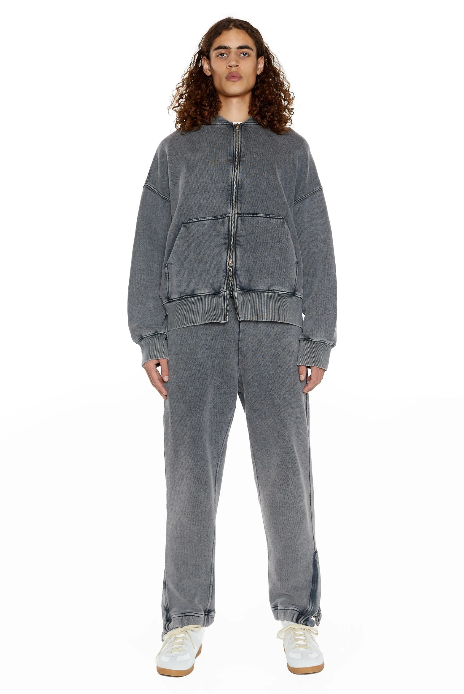 NTRLS Chrome Grey Oversized Zip Through Hoodie - Image 2