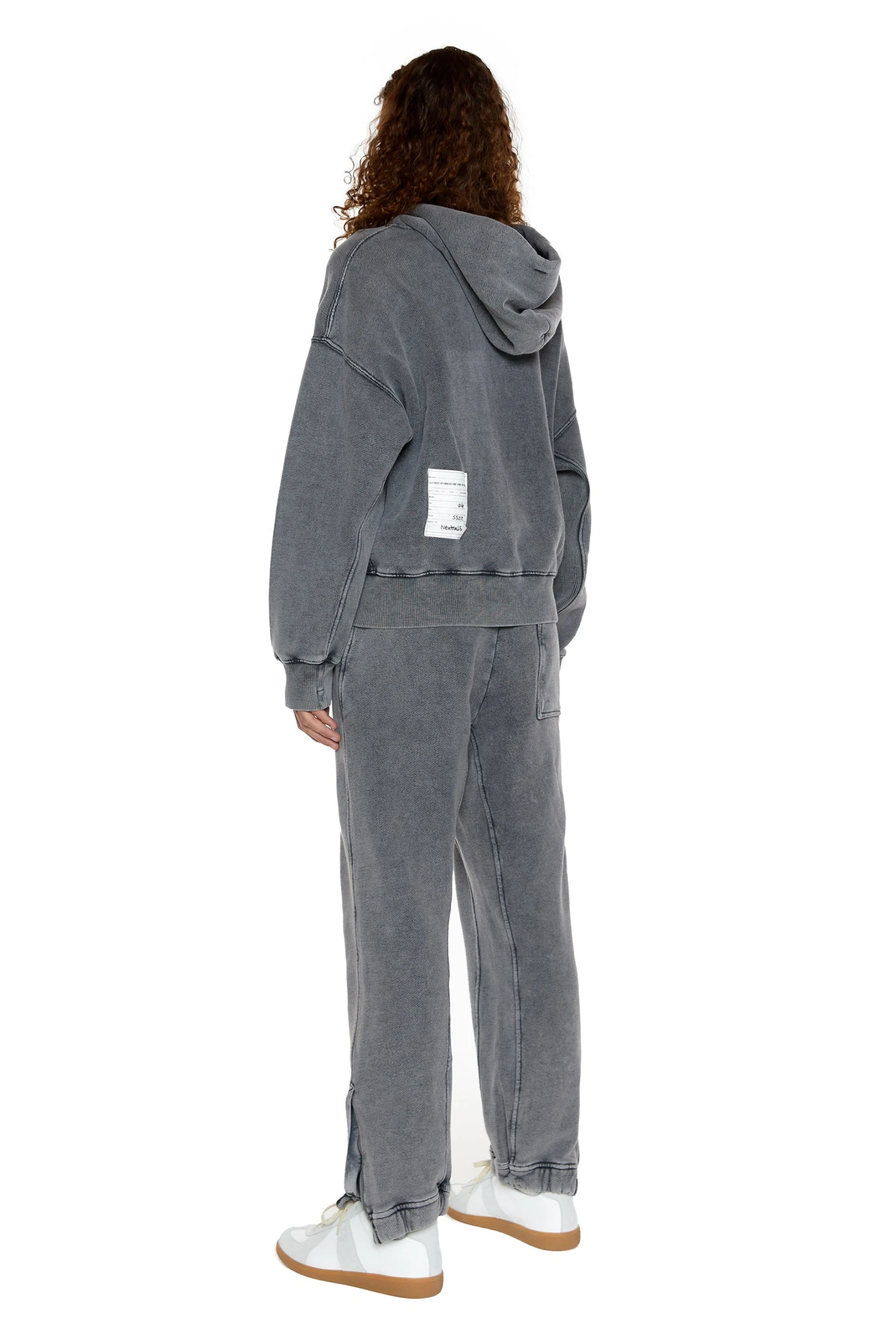 NTRLS Chrome Grey Oversized Zip Through Hoodie - Image 3